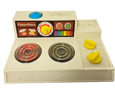 Buy Vintage Fisher-Price 1978 Kitchen Stove With Working Burners And Bell #919 • 14.48£