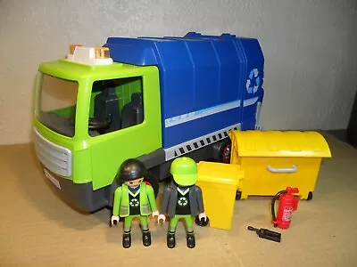 Buy PLAYMOBIL RECYCLE TRUCK 6110 COMPLETE (Dust Cart,Rubbish Lorry) • 12.49£
