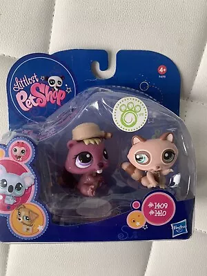 Buy Littlest Pet Shop Figures -Pairs: Beaver & Racoon, Toys, Hasbro, Rare, Collector • 13.99£