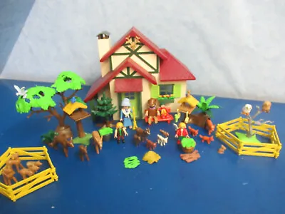 Buy 6811 Large Forest House Set Many Animals Figures Tree Accessories Playmobil 501 • 35.92£