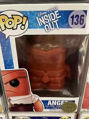 Buy Funko Pop Vinyl Disney Anger Inside Out Exclusive #136 Free Pop Protector! • 24.95£