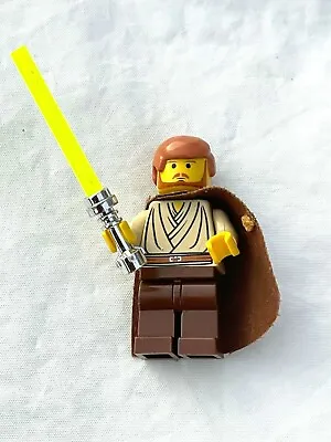 Buy ???  Lego Star Wars Classic Brown QUI-GON JINN With Light Sabre RARE - 1999 NEW • 12.67£
