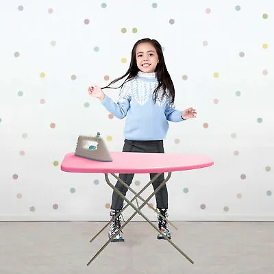 Buy Kids Pink Ironing Board Children Girls Pretend Role Play Fun Xmas Gift Set 50cm • 112.96£
