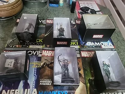 Buy 6 Marvel Movie Eaglemoss  Figurines Collection Bundle With Mags. Loki, Hawkeye • 36£