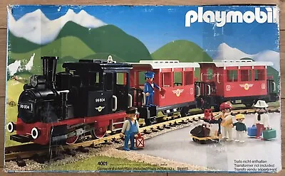 Buy Vintage Playmobil Train Set 4001 In Working Condition, Incomplete, Some Damage • 350£