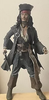 Buy Pirates Of The Caribbean Jack Sparrow Talking 18  Disney NECA 1/4 Scale Figure • 59.99£