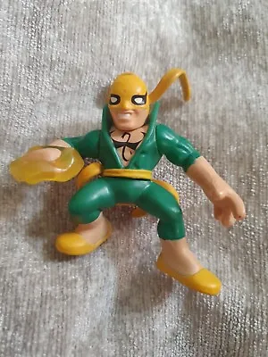 Buy Marvel Super Hero Squad Playskool Iron Fist Hasbro Action Mini Figure 2.5' • 6£