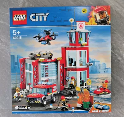 Buy LEGO 60215 City Fire Station Playset With Light And Sound-BRAND NEW SEALED • 55£