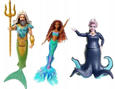Buy The Little Mermaid Set Of Fairy Tale Dolls HND28 ARIEL URSULA KING TRITON • 141.58£