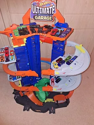Buy Hot Wheels City Ultimate Trex Garage With 32 Cars RRP £135 • 90£