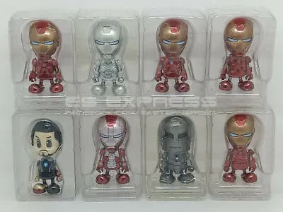 Buy Hot Toys Mini Cosbaby Iron Man Mark I/ii/iii/iv/v/vi/vii & Tony Stark Set Of 8 • 122.87£