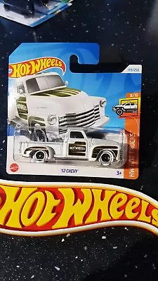 Buy Hot Wheels ~ '52 Chevy, White,, Short Card.  Lot's More BRAND NEW Models Listed! • 3.69£