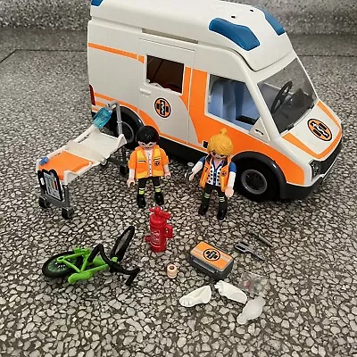 Buy Playmobil City Life Ambulance With Flashing Light Sound 70049 • 24.95£