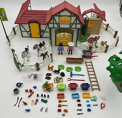 Buy Playmobil 6926 Country Horse Farm Stables With Figures & Horses • 30£