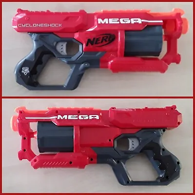 Buy NERF N-Strike Elite Toy Gun MEGA CYCLONESHOCK Large Soft Dart Revolver Blaster • 6.99£