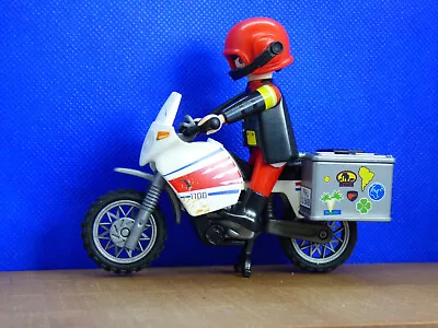Buy Playmobil SJ-6 Motorbike & Rider Figure Helmet 5438 70116 • 4.99£