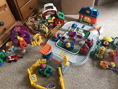 Buy Fisher Price Little People Train Track With Sounds Huge Bundle Vintage • 36£