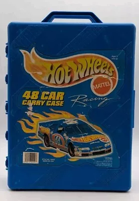 Buy 1998 Hot Wheels Mattel 48 Car Carry Case Racing 20020 TARA #44 Nascar Blue • 14.17£