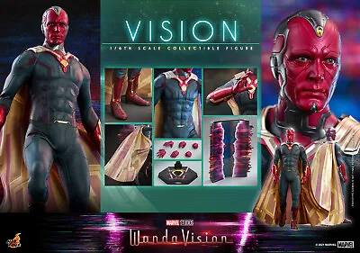 Buy Clearance Sale Dpd Express Hot Toys 1/6 Wandavision Tms037 Vision Action Figure • 244.99£