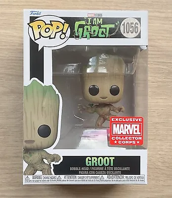 Buy Funko Pop Marvel I Am Groot - Groot Surfing MCC #1056 + Free Protector • 29.99£
