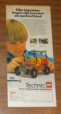 Buy Rare Advertising LEGO Technic 8860 Car Chassis 8090 Universal Set 1983 • 3.42£