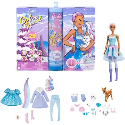 Buy Barbie Color Reveal Advent Calendar 1 Color Reveal Doll & 25 Surprises And More • 24.99£