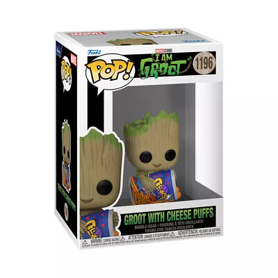 Buy FUNKO POP! Vinyl Figure: I Am Groot - Groot With Cheese Puffs • 30.31£