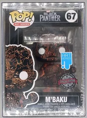 Buy #67 M'Baku Black Panther Art Series Funko POP With Hard Stack Protector • 25.99£