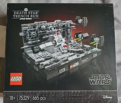 Buy LEGO 75329 Star Wars Death Star Trench Run Diorama Brand New And Sealed • 49.37£