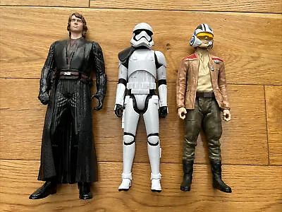 Buy Hasbro Star Wars 12” Inch Figures - Anakin Skywalker, Stormtrooper, Poe Dameron • 20£