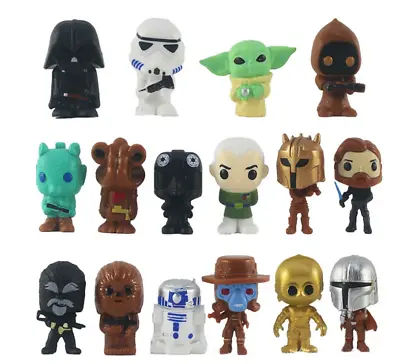 Buy 16PCS Star Wars Action Figure Toy Set Inc The Mandalorian Grogu Darth Vader • 15.99£
