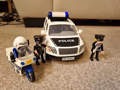 Buy Playmobil Police Car And Motorbike  In Very Good Condition. No 2. • 12£