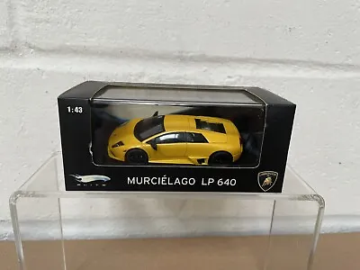 Buy Hot Wheels Elite Lamborghini Murcielago LP 640 Ltd Edition Yellow 1:43 & Box • 32.99£