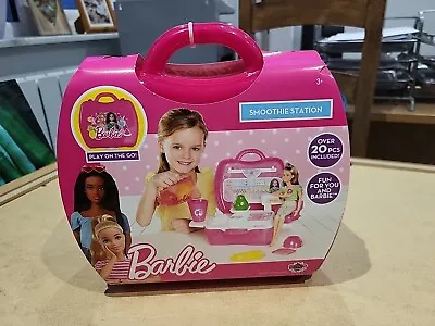 Buy New Barbie Smoothie Station Over 20 Pcs Set Pretend Play On The Go  • 15.99£