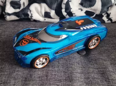 Buy Hot Wheels Toy State Mattel 2015 Blue Teal Light Up Racer Racing Car Light Up  • 8.99£