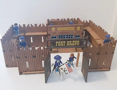Buy Vintage Playmobil Western Fort Bravo 3773 With Figures (incomplete) • 39.99£