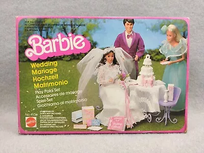 Buy New Vintage Mattel New Vintage 4936 Mariag Wedding Accessory Barbie Wedding Play Paks • 40.93£