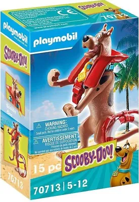 Buy PLAYMOBIL SCOOBY-DOO! 70713 Collectible Lifeguard Figure For Children Ages 5+ • 6.29£