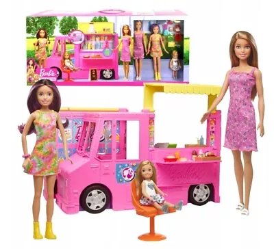 Buy Barbie Food Truck GWJ58 3 Doll Set • 76.16£