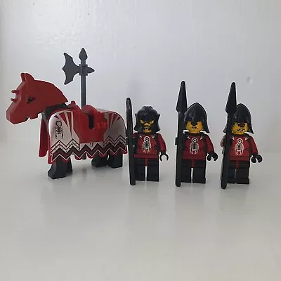 Buy LEGO Castle Knights Kingdom Scorpion Knights Minifigure & Horse Job Lot • 26.80£