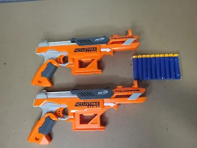 Buy Nerf Gun Accustrike Bundle FalconFire Pistol X2 + Bullets • 14.99£