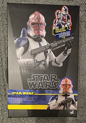 Buy Hot Toys Star Wars 501st Battalion Clone Trooper Deluxe 1:6 Scale Figure TMS023 • 274.99£