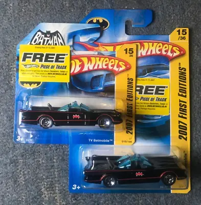 Buy Hot Wheels - TV Batmobile 2007 (First Editions) New And Sealed X2 • 4£