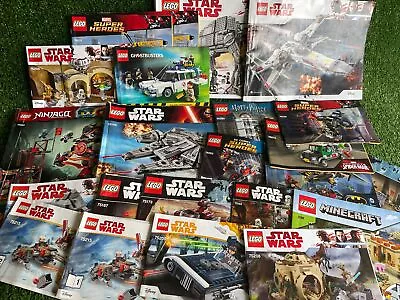 Buy Bundle Of 21 Lego Instruction Manuals For Mainly Star Wars Marvel DC Ghostbuster • 22.95£