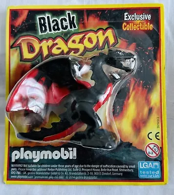 Buy Playmobil Mini Black Dragon With Moveable Body Parts - Bnip • 0.99£