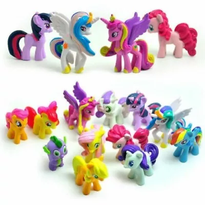 Buy My Little Pony 2  Action Figures Cake Toppers Set Girl Gifts Decorations Toy • 9.99£