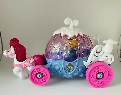 Buy Fisher Price Little People Disney Cinderella Musical Carriage Sounds & Lights • 15£