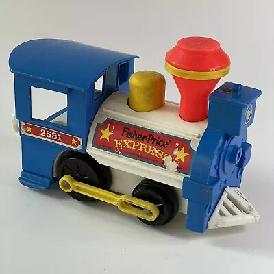 Buy Vintage Fisher Price Little People Express Train Toot Toot Engine • 4.99£