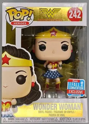 Buy Funko POP #242 Wonder Woman (First Appearance) DC - 2018 Damaged Box + Protector • 23.99£