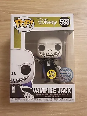 Buy Funko Pop! Disney: Nightmare Before Christmas - Vampire Jack - Glow Version #598 • 14.99£